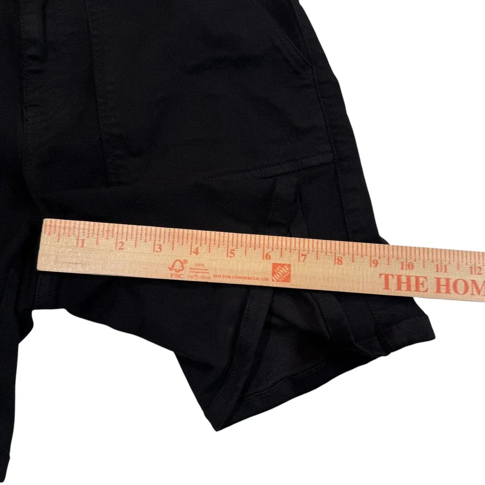BKE Black Utility Patch Pocket Shorts Womens 26 Cotton Blend Stretch Mid Rise